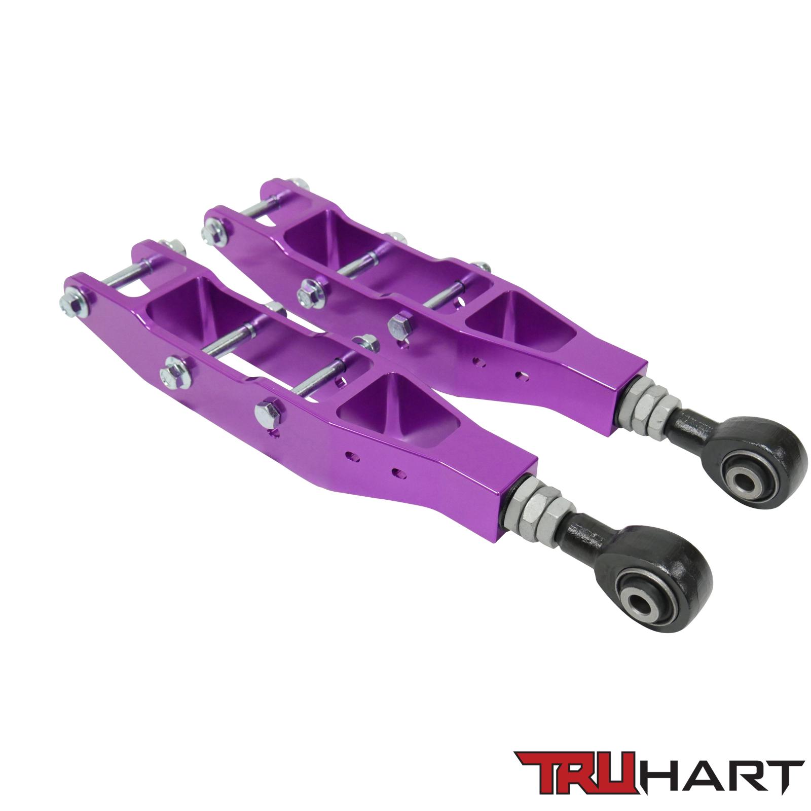 TruHart TH-S108-PU - Rear Lower Control Arms Adjustable Anodized Purple For 12-21 Subaru BRZ 08-16 Subaru Impreza 10+ Subaru Legacy 08+ Subaru STI/ WRX 12-17 Scion FR-S TruHart TH-S108-PU - Rear Lower Control Arms Adjustable Anodized Purple For 12-21 Subaru BRZ 08-16 Subaru Impreza 10+ Subaru Legacy 08+ Subaru STI/ WRX 12-17 Scion FR-S