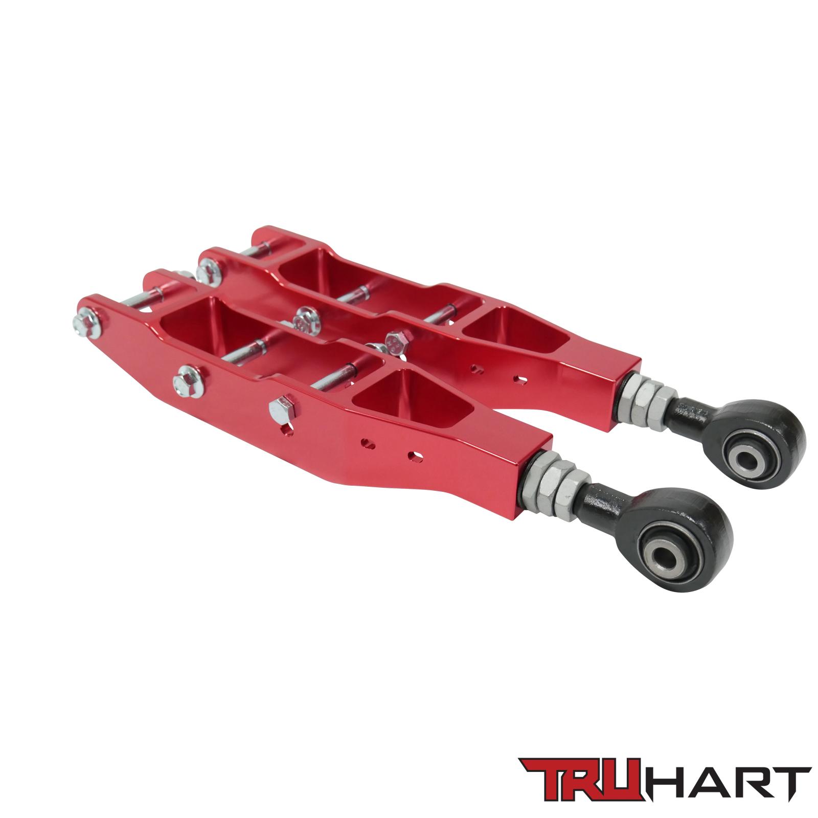 TruHart TH-S108-RE - Rear Lower Control Arms Adjustable Anodized Red For 12-21 Subaru BRZ 08-16 Subaru Impreza 10+ Subaru Legacy 08+ Subaru STI/ WRX 12-17 Scion FR-S TruHart TH-S108-RE - Rear Lower Control Arms Adjustable Anodized Red For 12-21 Subaru BRZ 08-16 Subaru Impreza 10+ Subaru Legacy 08+ Subaru STI/ WRX 12-17 Scion FR-S