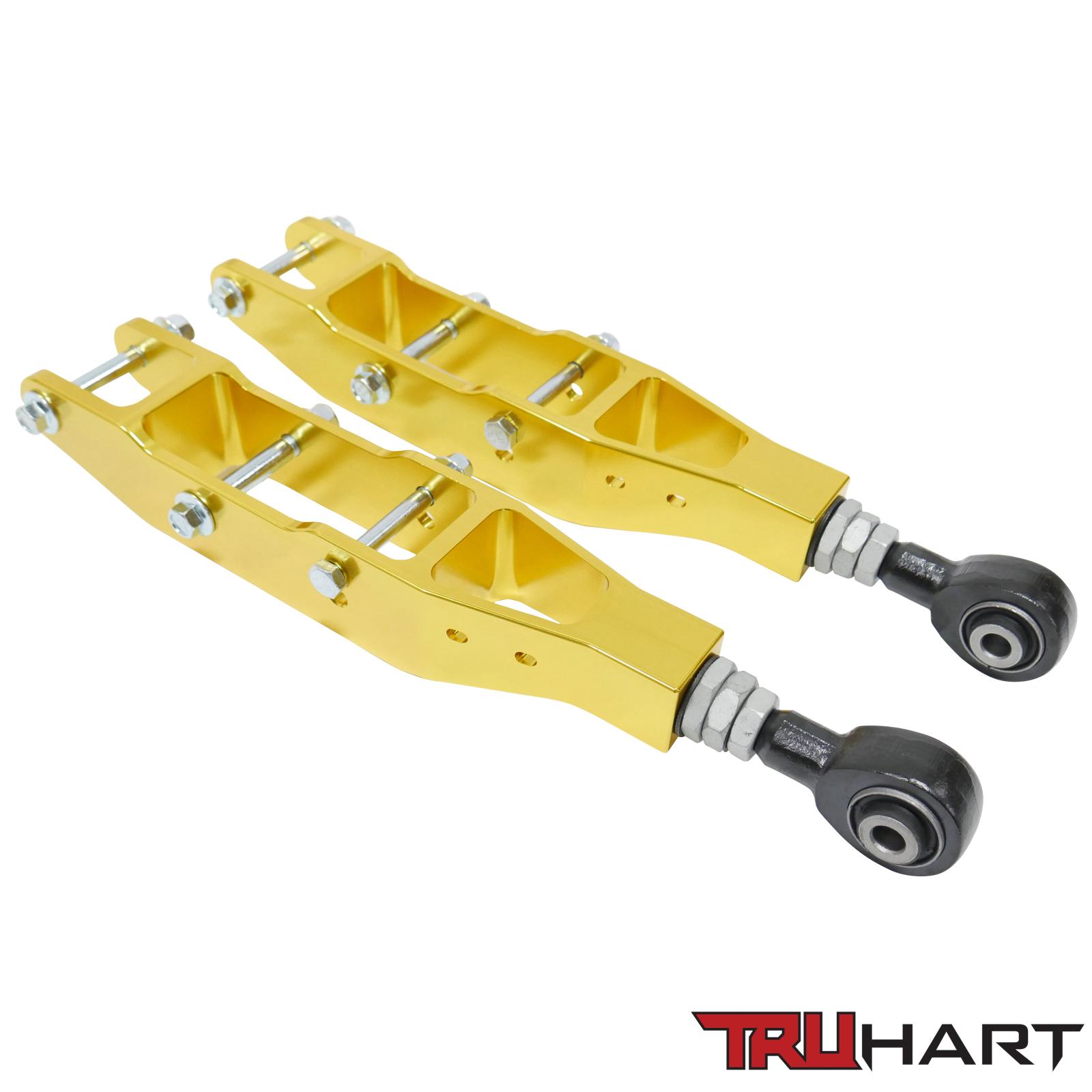 TruHart TH-S108-GO - Rear Lower Control Arms Adjustable Anodized Gold For 12-21 Subaru BRZ 08-16 Subaru Impreza 10+ Subaru Legacy 08+ Subaru STI/ WRX 12-17 Scion FR-S TruHart TH-S108-GO - Rear Lower Control Arms Adjustable Anodized Gold For 12-21 Subaru BRZ 08-16 Subaru Impreza 10+ Subaru Legacy 08+ Subaru STI/ WRX 12-17 Scion FR-S