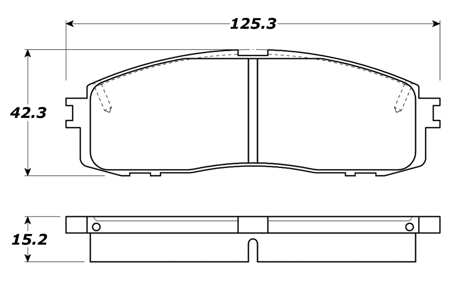 StopTech 308.06220 - Street Brake Pads with Shims