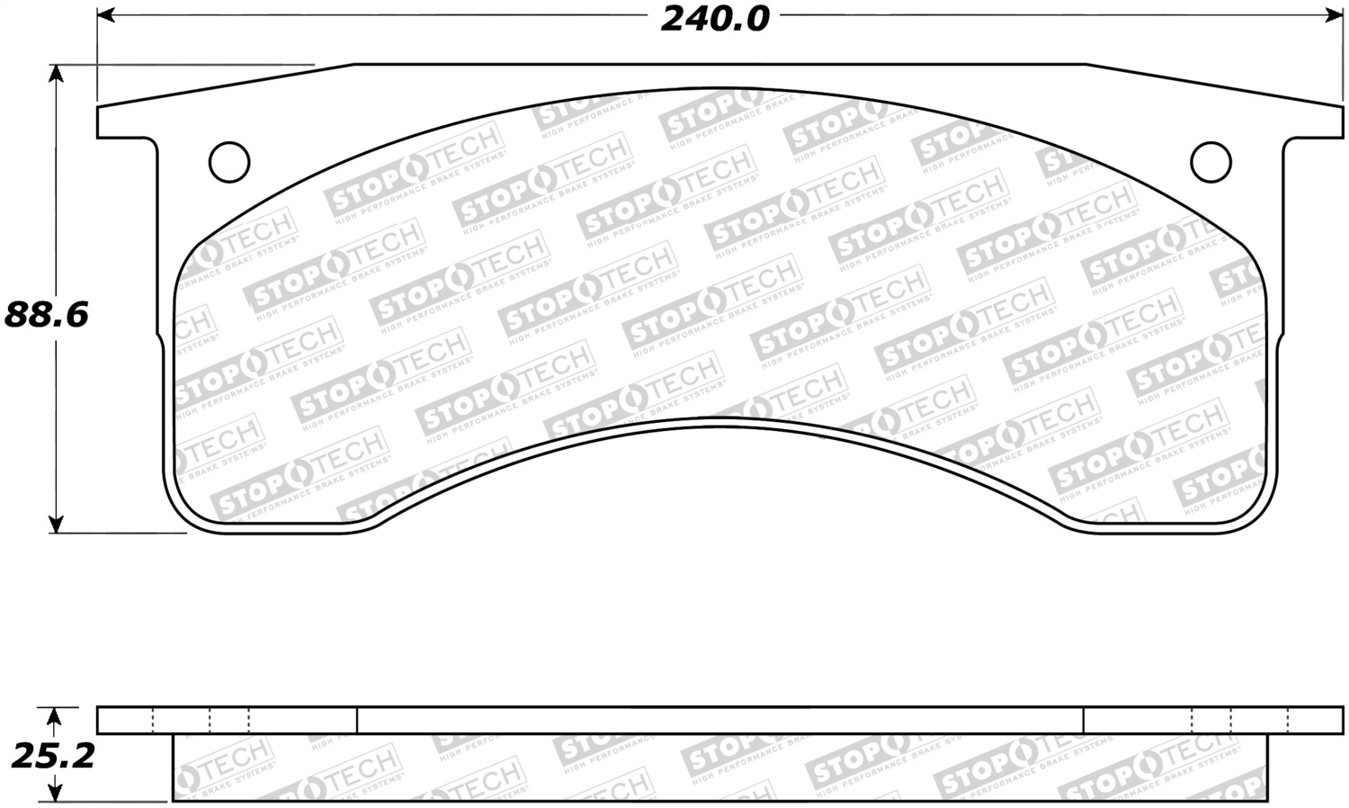 StopTech 308.07690 - Street Brake Pads StopTech 308.07690 - Street Brake Pads