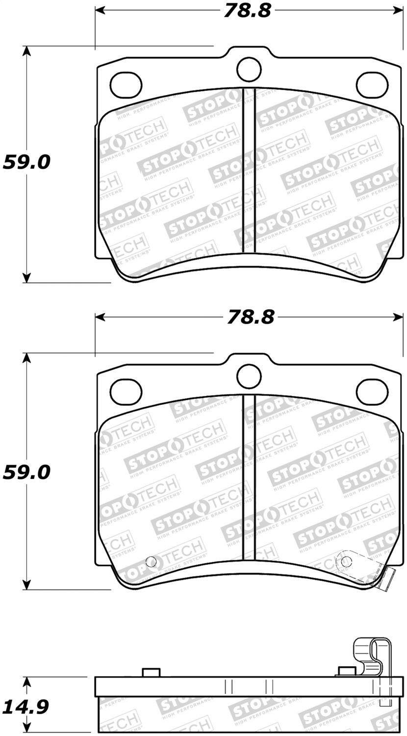 StopTech 308.07330 - Street Brake Pads StopTech 308.07330 - Street Brake Pads