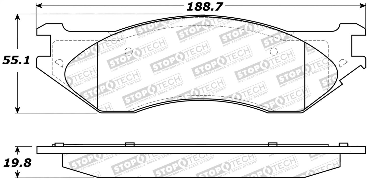 StopTech 308.07023 - Street Brake Pads StopTech 308.07023 - Street Brake Pads