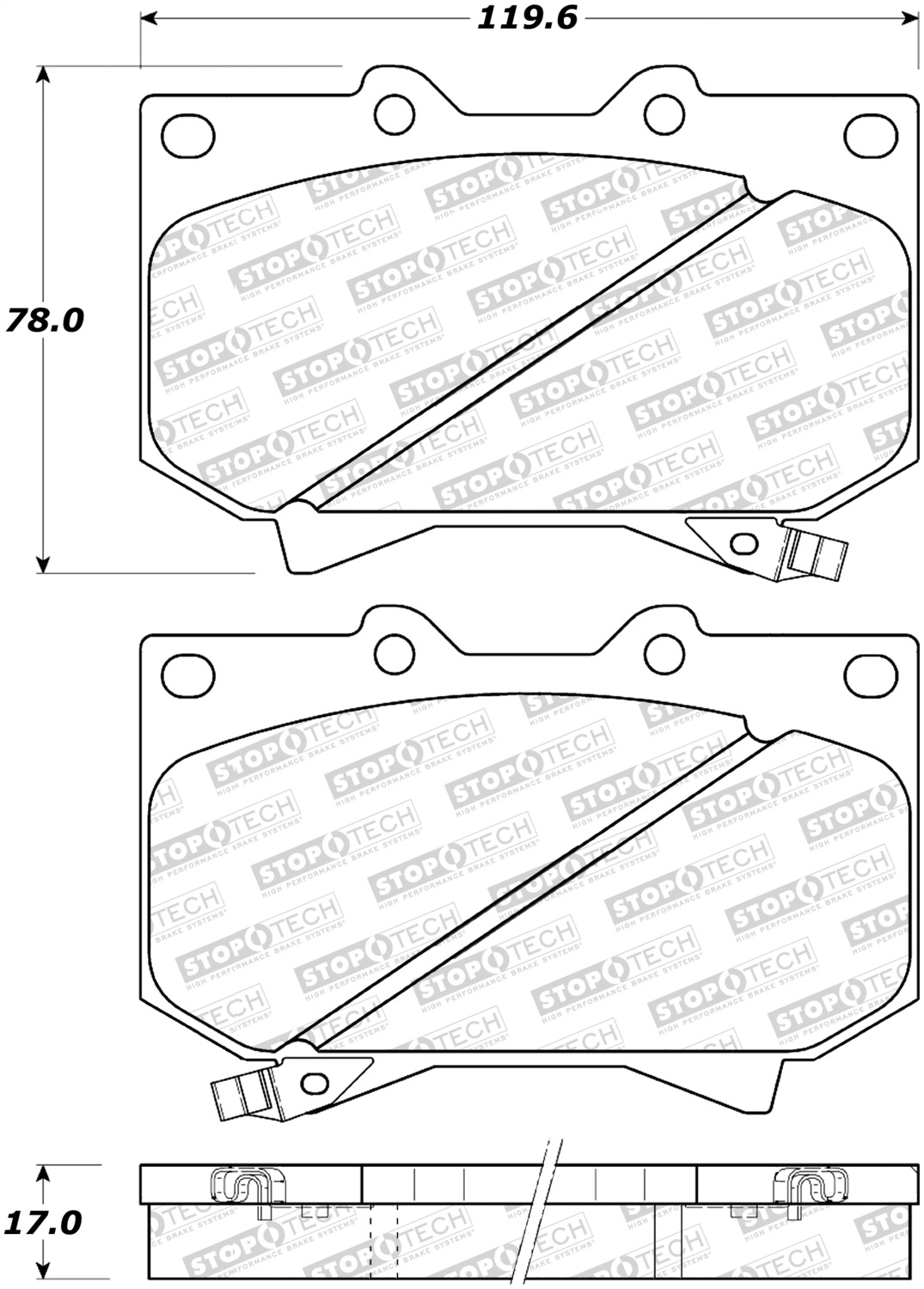 StopTech 308.08120 - Street Brake Pads