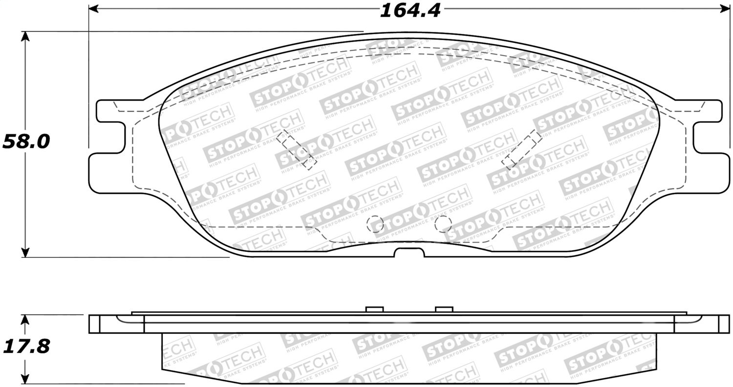 StopTech 308.08030 - Street Brake Pads StopTech 308.08030 - Street Brake Pads