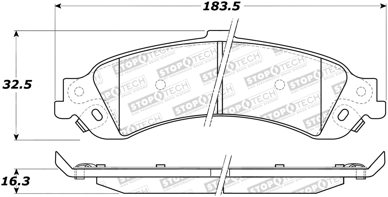 StopTech 308.08340 - Street Brake Pads StopTech 308.08340 - Street Brake Pads