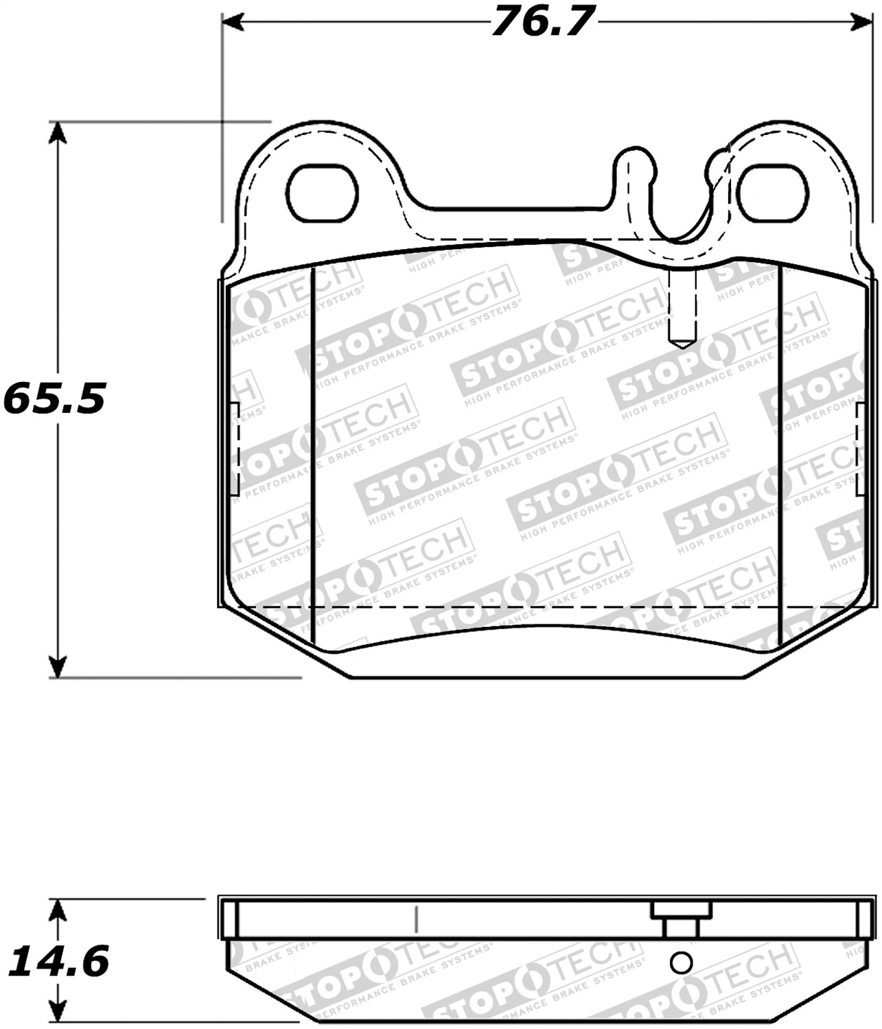 StopTech 308.08740 - Street Brake Pads StopTech 308.08740 - Street Brake Pads