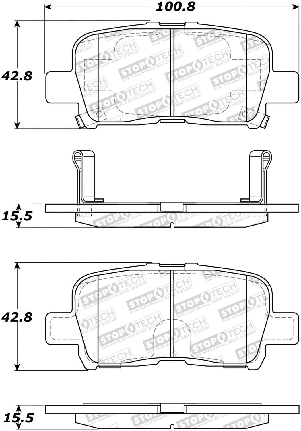 StopTech 308.08650 - Street Brake Pads StopTech 308.08650 - Street Brake Pads