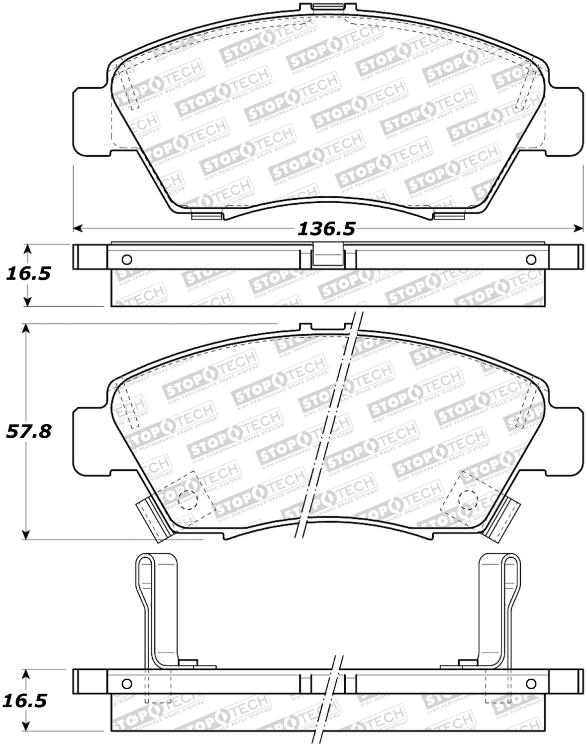 StopTech 308.09481 - Street Brake Pads