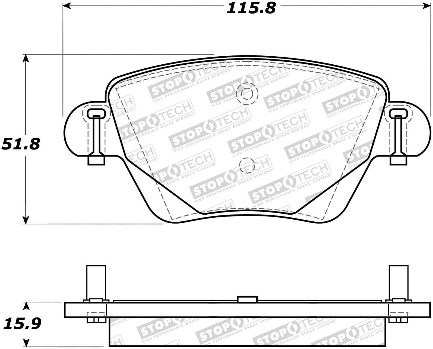StopTech 308.09110 - Street Brake Pads