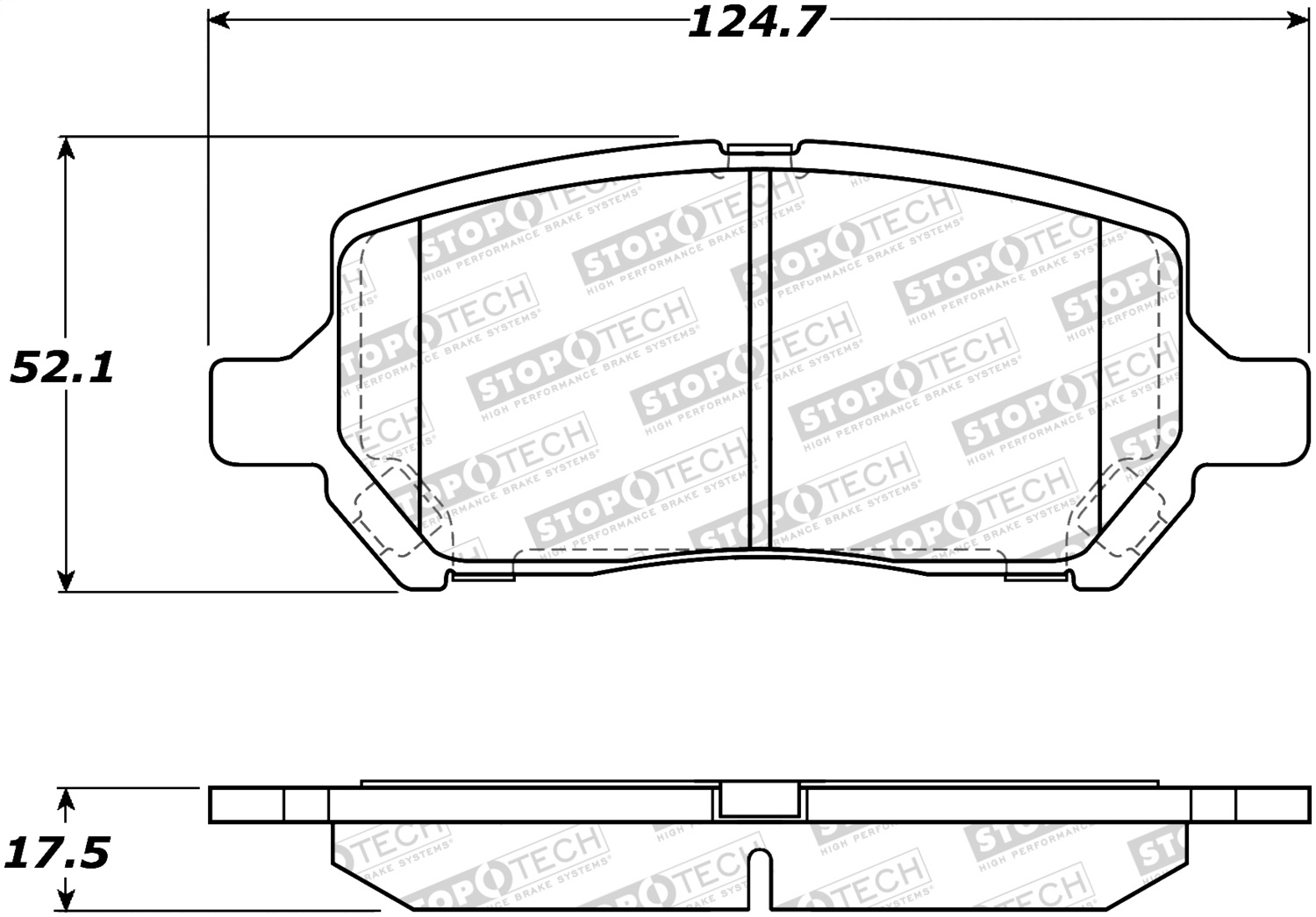 StopTech 308.09560 - Street Brake Pads