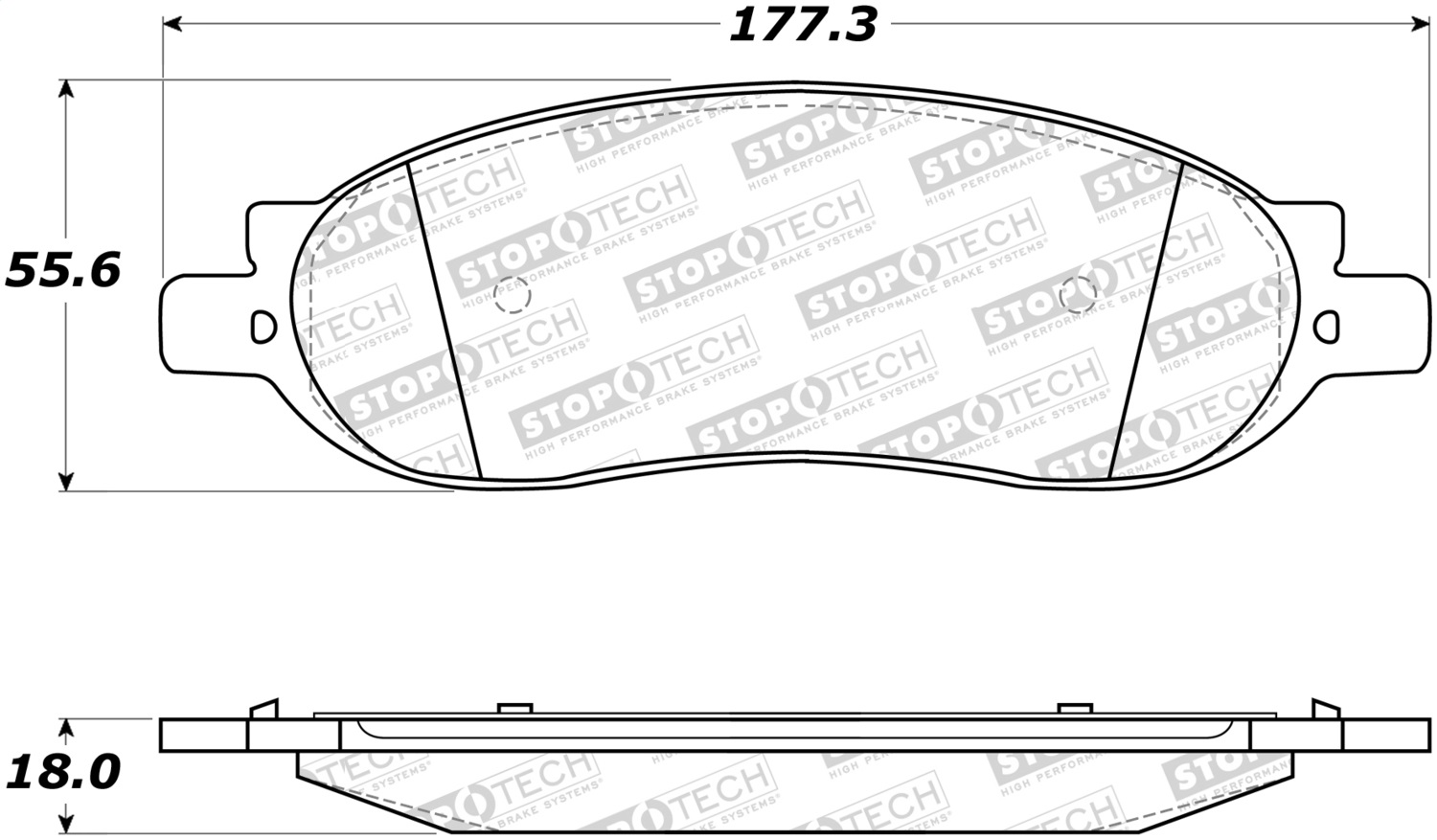 StopTech 308.10680 - Street Brake Pads StopTech 308.10680 - Street Brake Pads