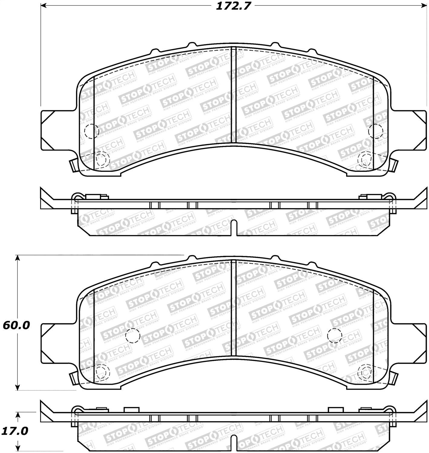 StopTech 308.09741 - Street Brake Pads StopTech 308.09741 - Street Brake Pads