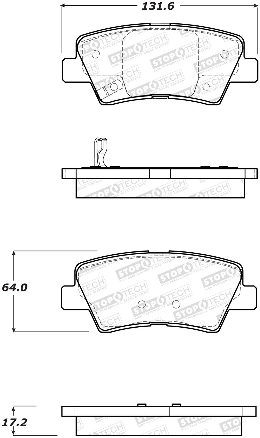 StopTech 308.14450 - Street Brake Pads