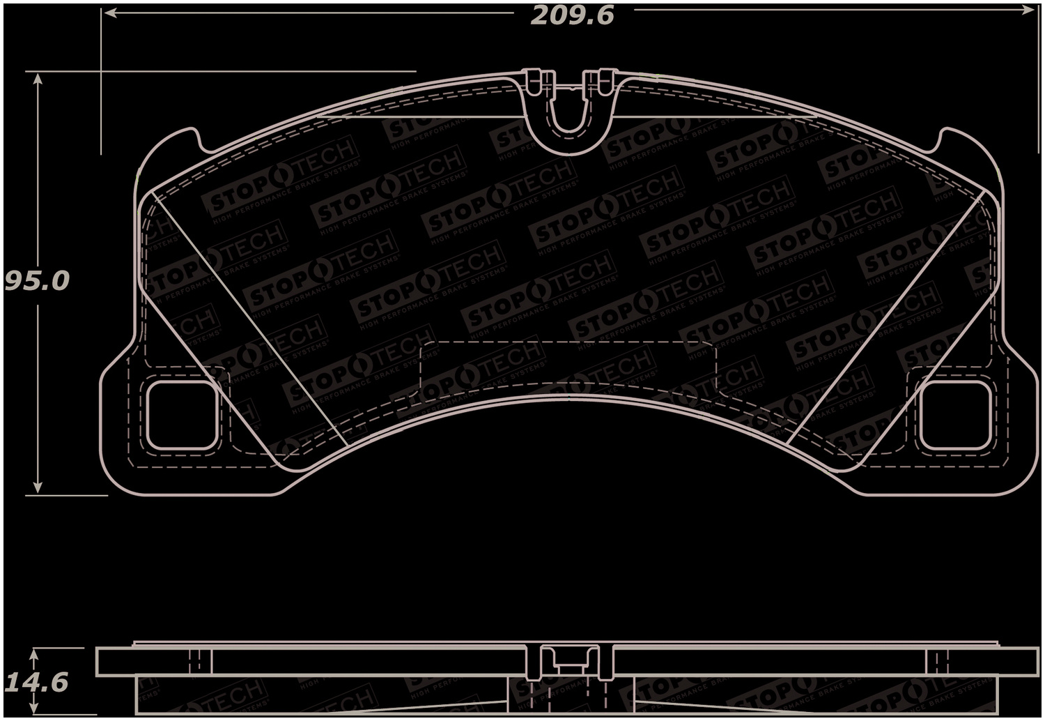 StopTech 308.13490 - Street Brake Pads with Shims and Hardware StopTech 308.13490 - Street Brake Pads with Shims and Hardware