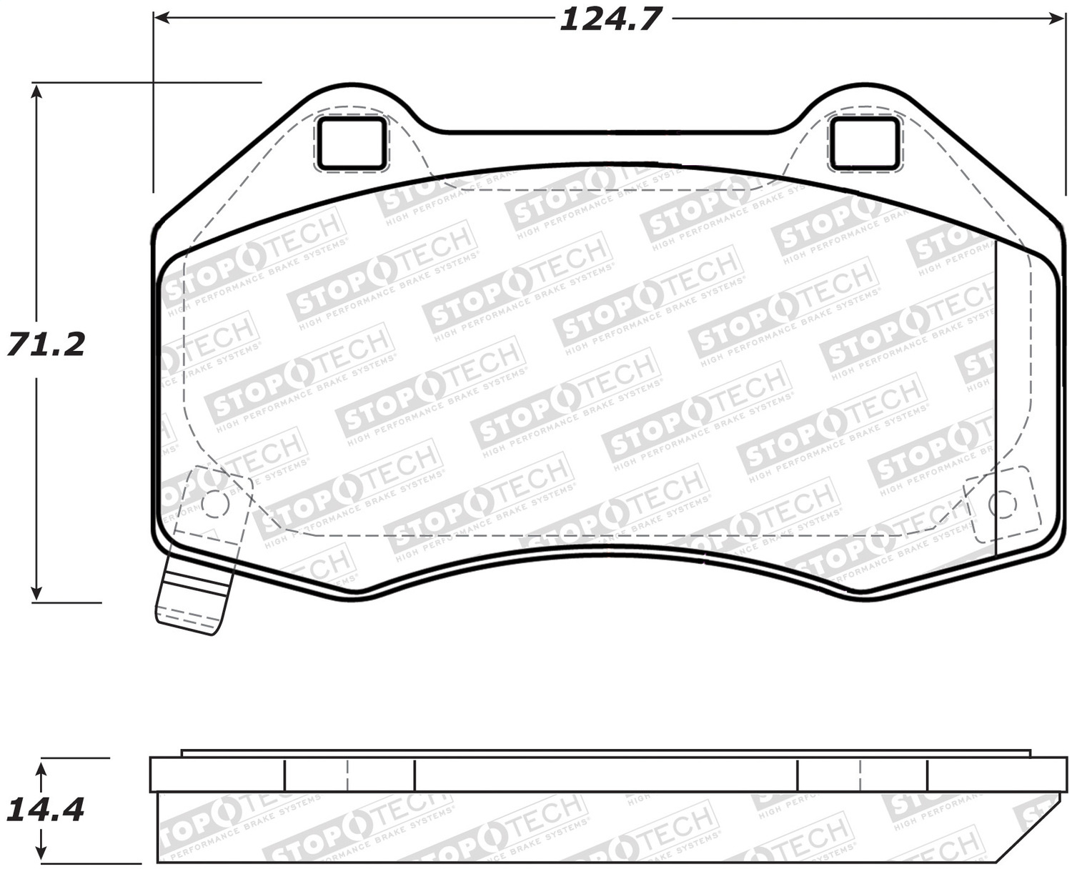 StopTech 308.13790 - Street Brake Pads with Shims and Hardware