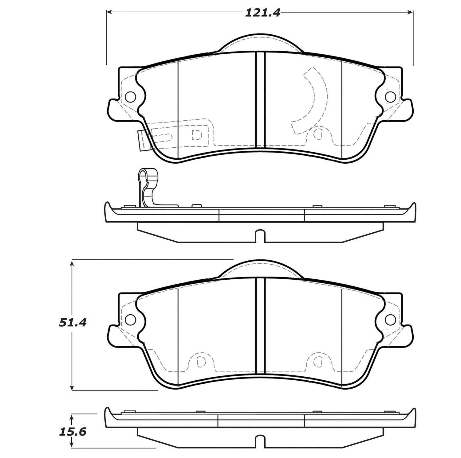StopTech 308.13520 - Street Touring Brake Pads StopTech 308.13520 - Street Touring Brake Pads