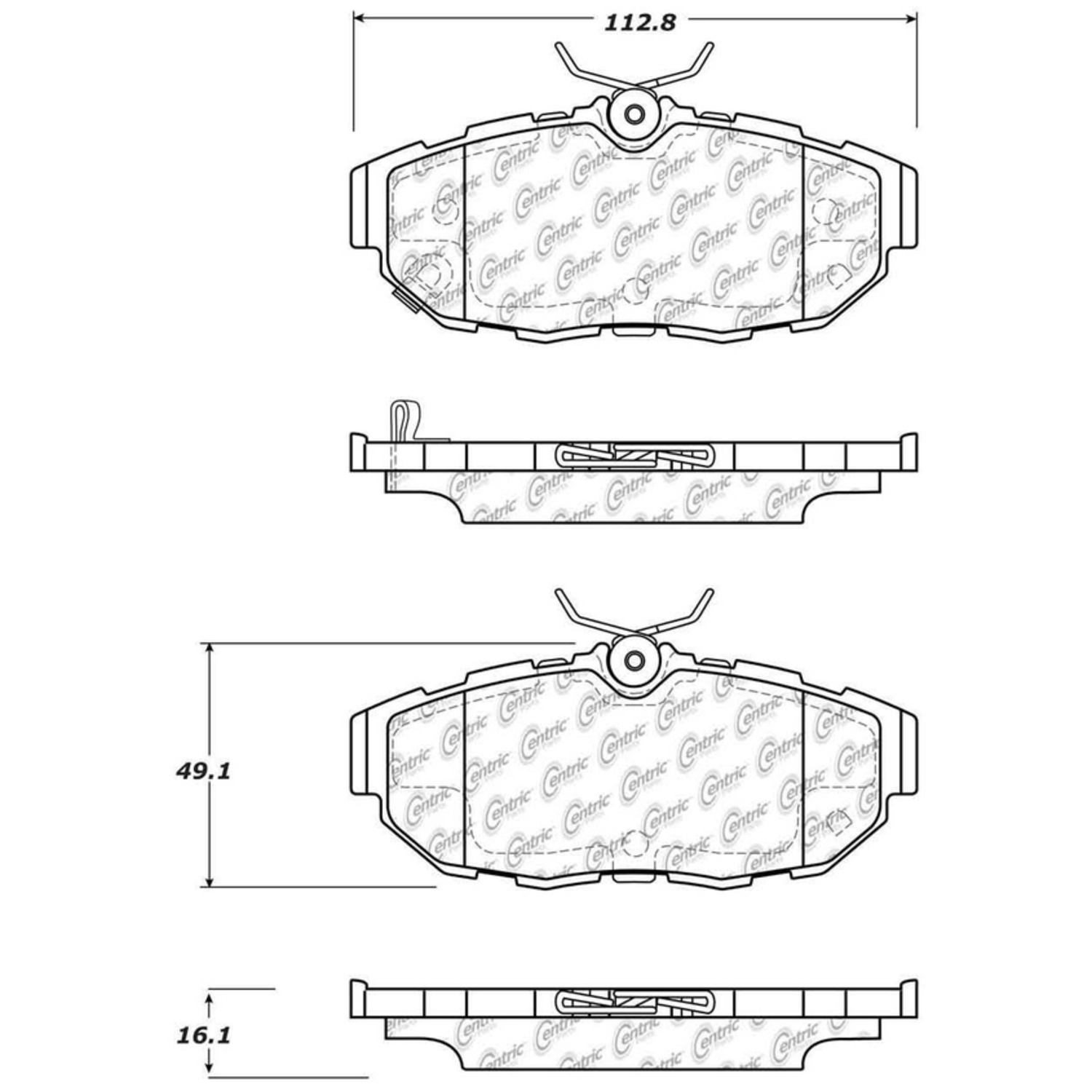 StopTech 308.14650 - Street Touring Brake Pads StopTech 308.14650 - Street Touring Brake Pads