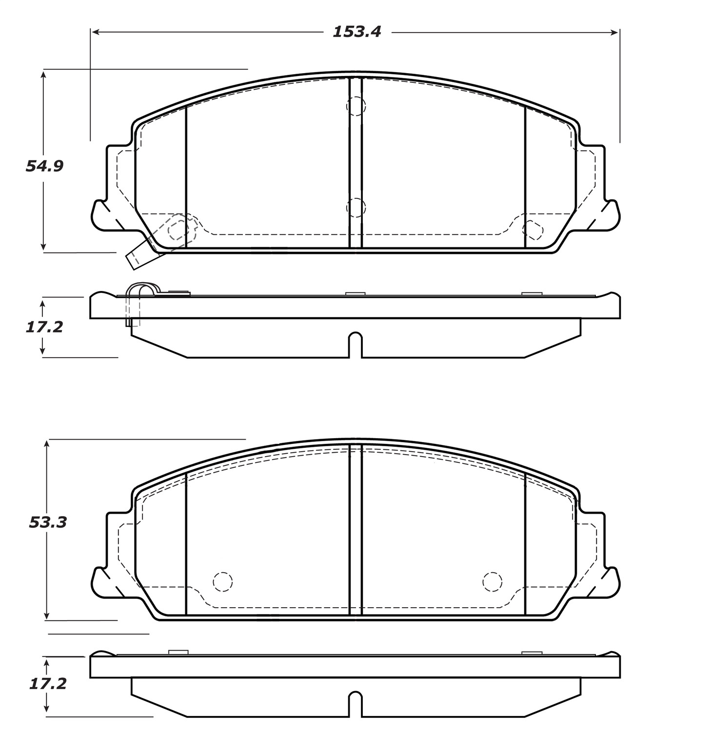 StopTech 308.13510 - Street Touring Brake Pads StopTech 308.13510 - Street Touring Brake Pads