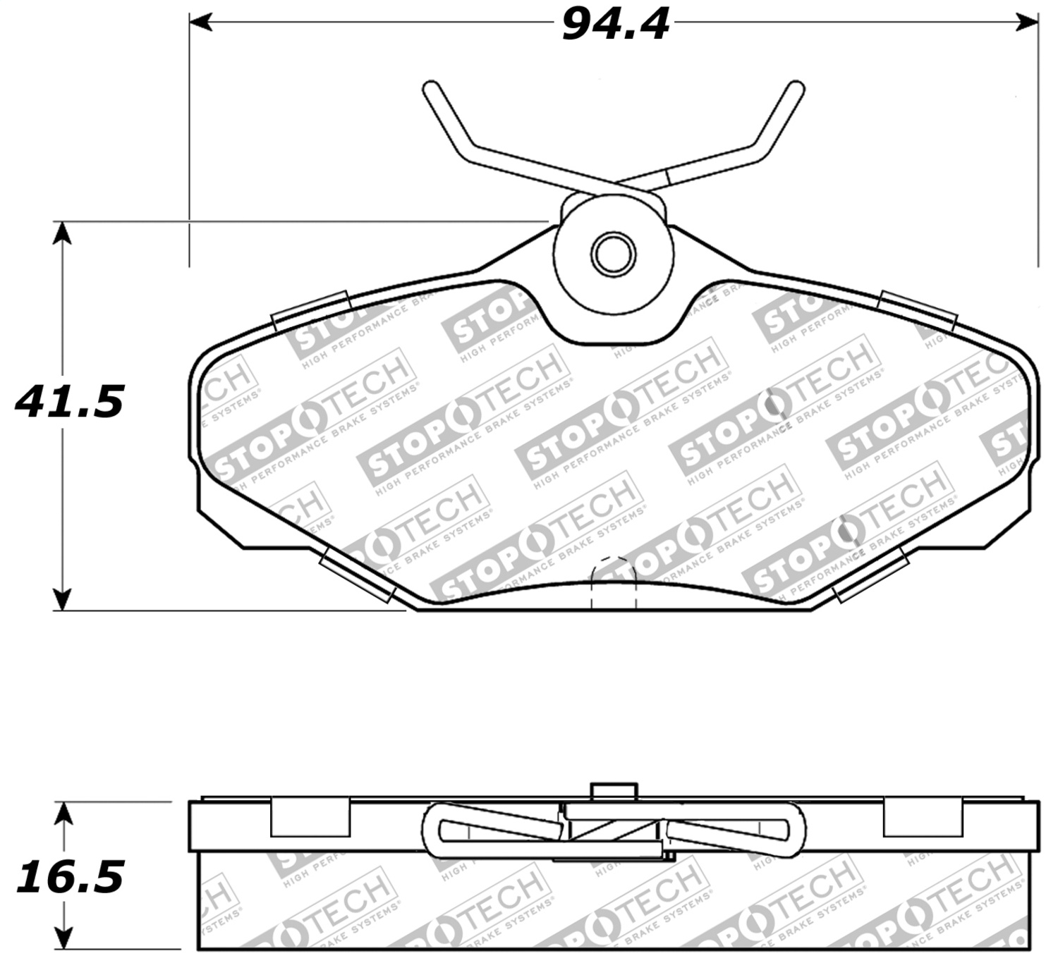 StopTech 309.06100 - Performance Brake Pads