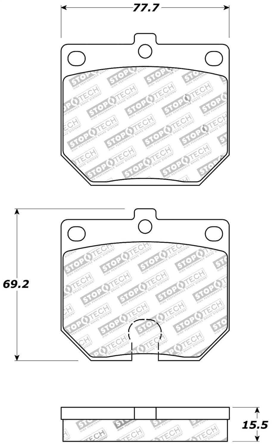 StopTech 309.01140 - Performance Brake Pads