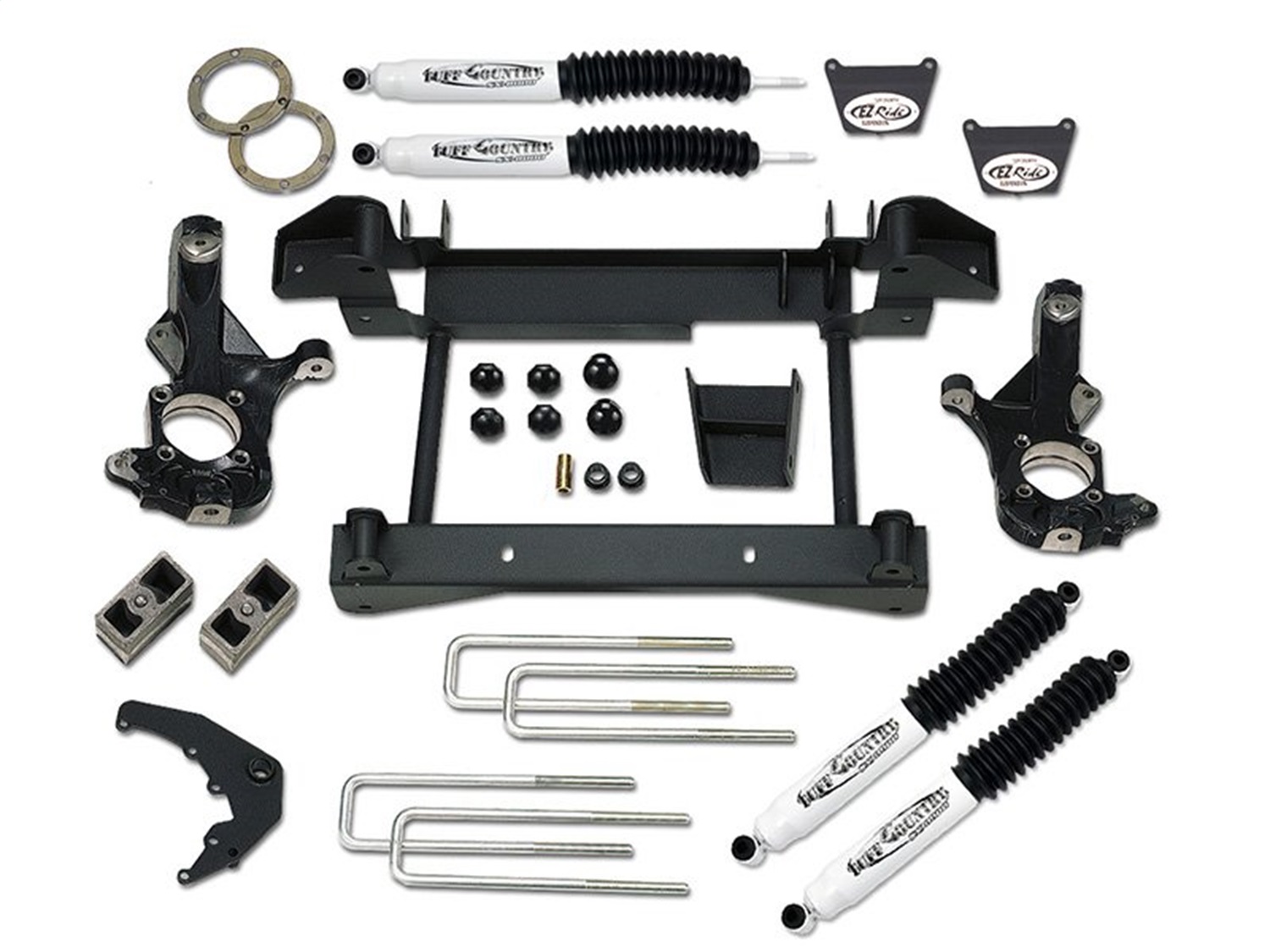 Tuff Country 14985 - 4 Inch Lift Kit 01-10 Silverado/Sierra 2500HD w/1 Piece Sub Frame