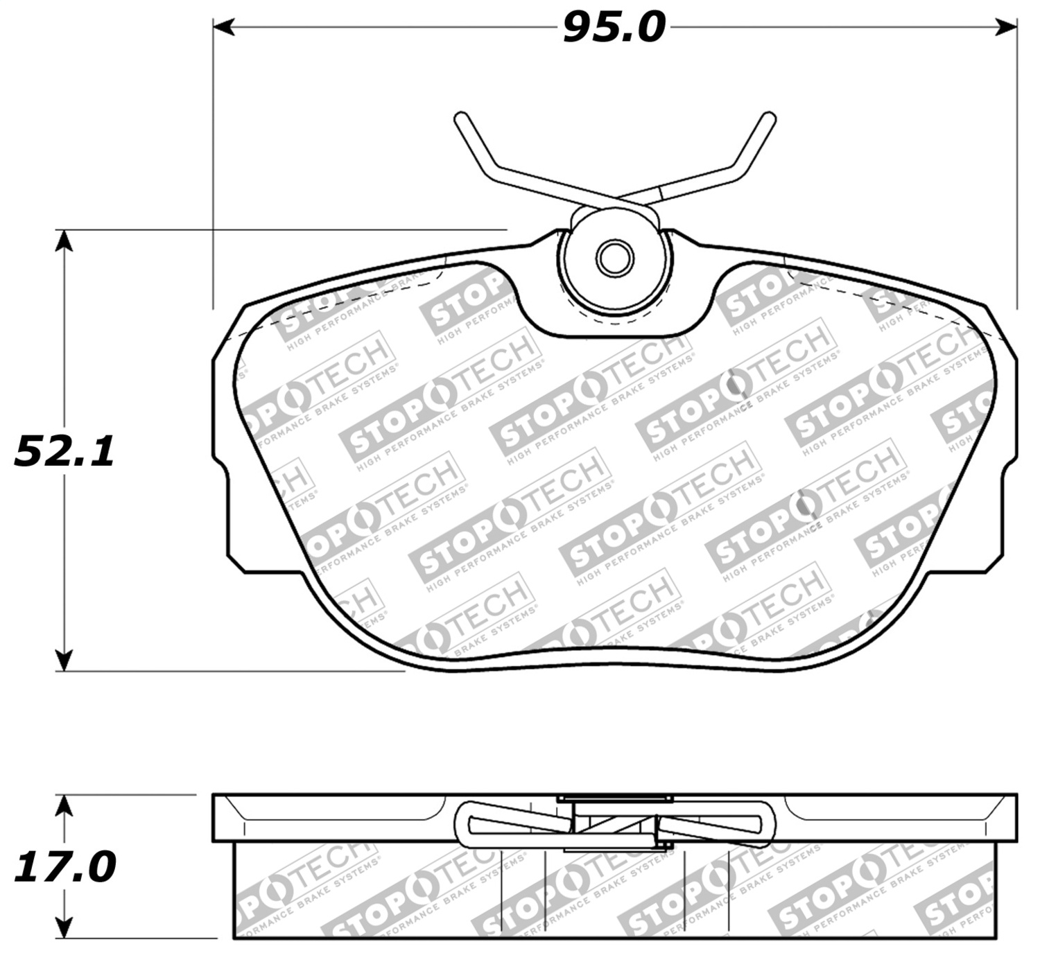 StopTech 309.04930 - Performance Brake Pads