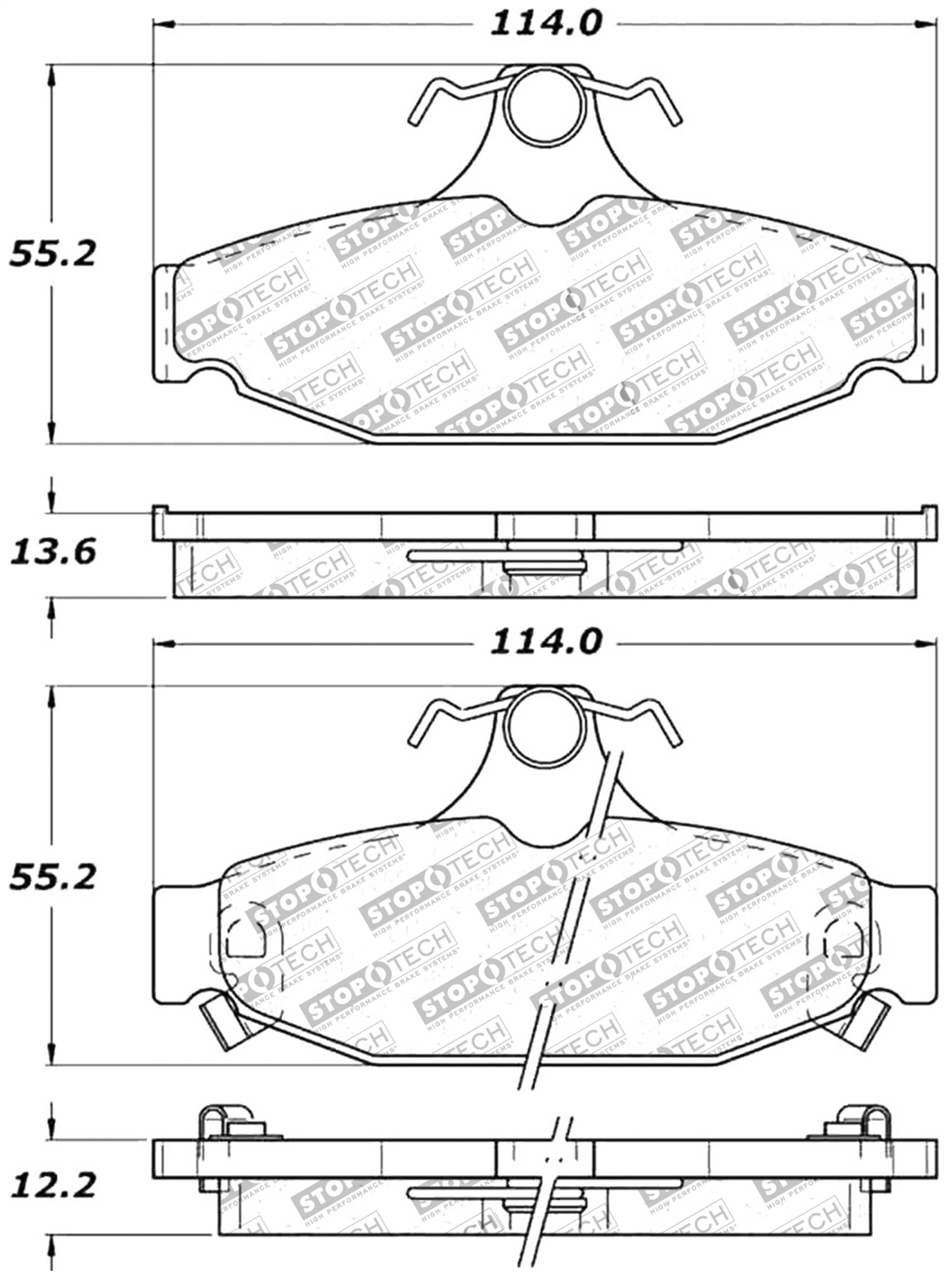 StopTech 309.04130 - Performance Brake Pads