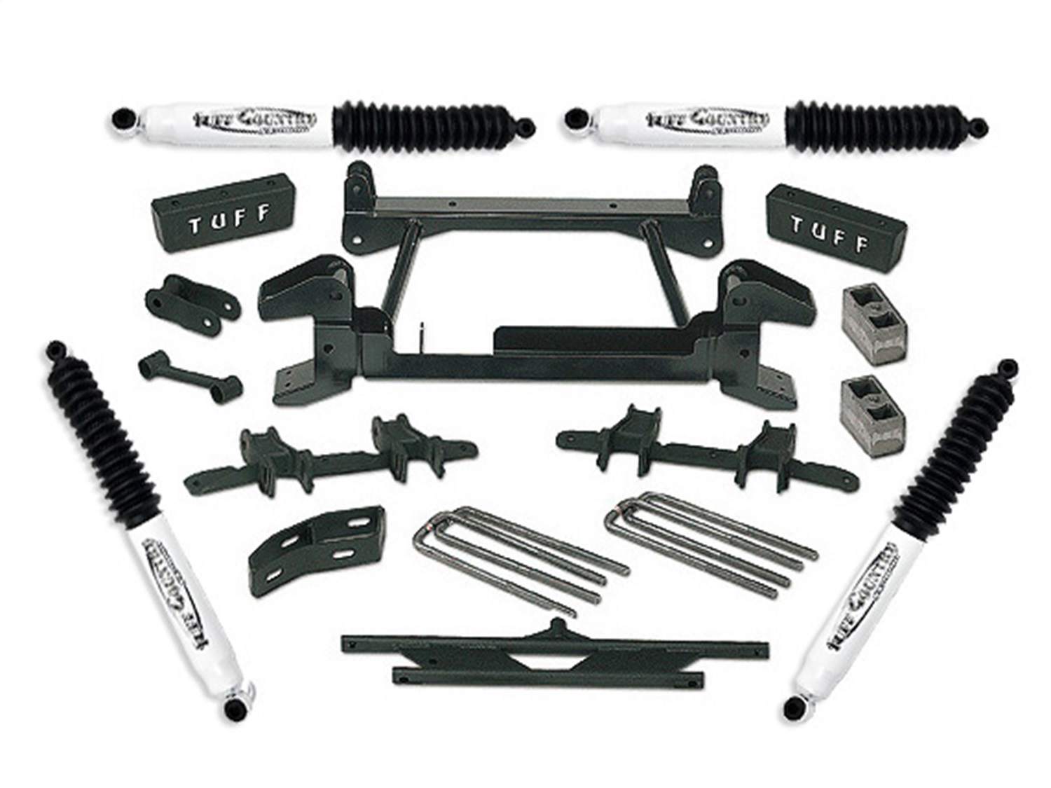 Tuff Country 14824KN - 4 Inch Lift Kit 88-97 Chevy/GMC Truck K2500/3500 4x4 8 Lug w/ SX8000 Shocks Fits Models with stamped lower Control Arms