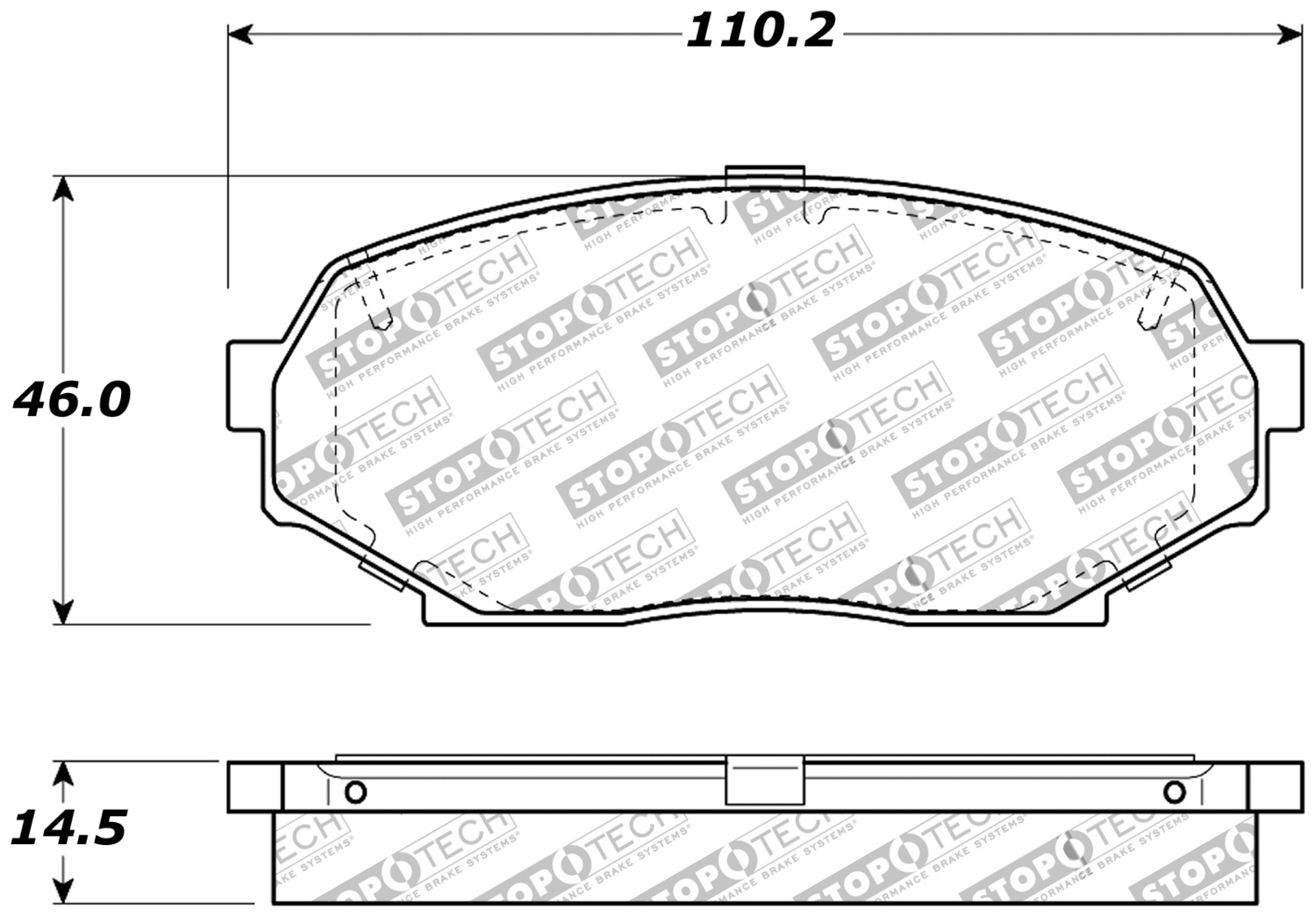StopTech 309.05250 - Performance 90-93 Mazda Miata Front Brake Pads D525 StopTech 309.05250 - Performance 90-93 Mazda Miata Front Brake Pads D525