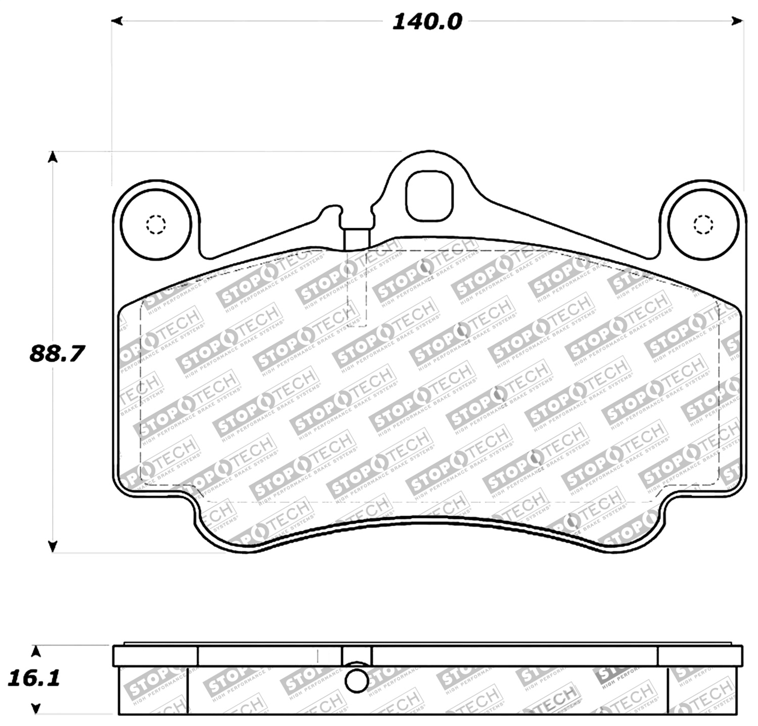 StopTech 309.07850 - Performance Brake Pads
