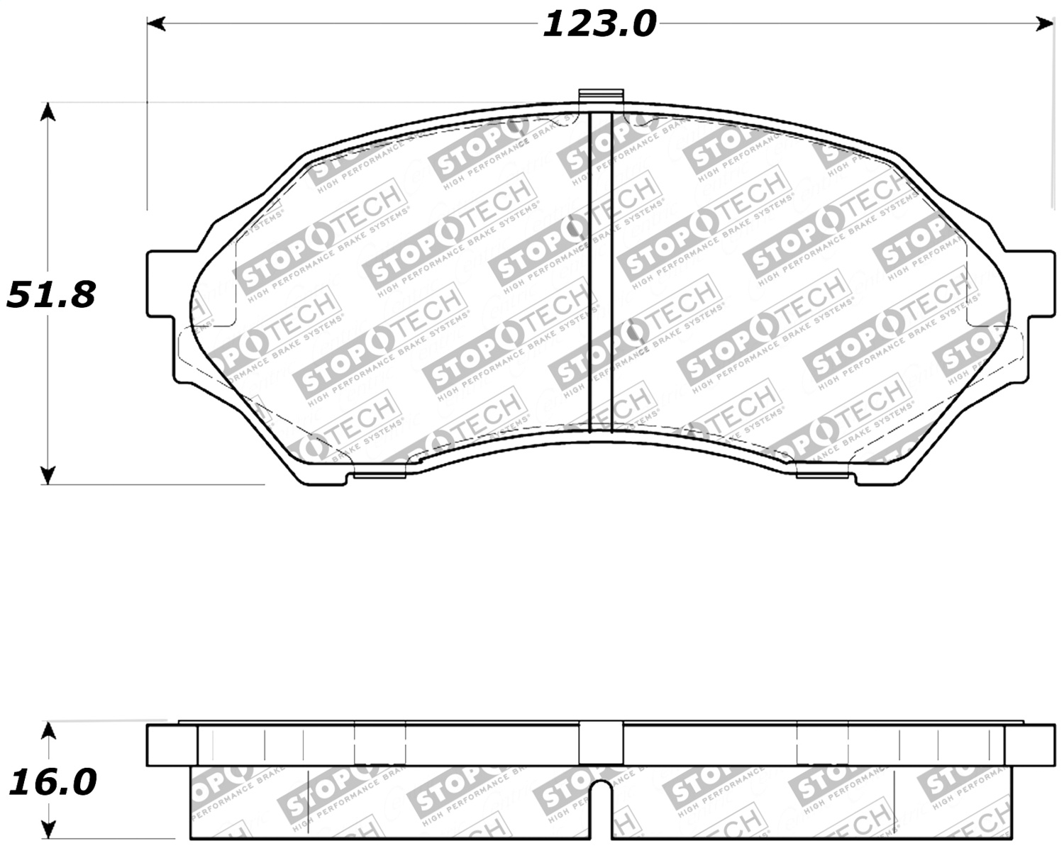 StopTech 309.07980 - Performance Brake Pads