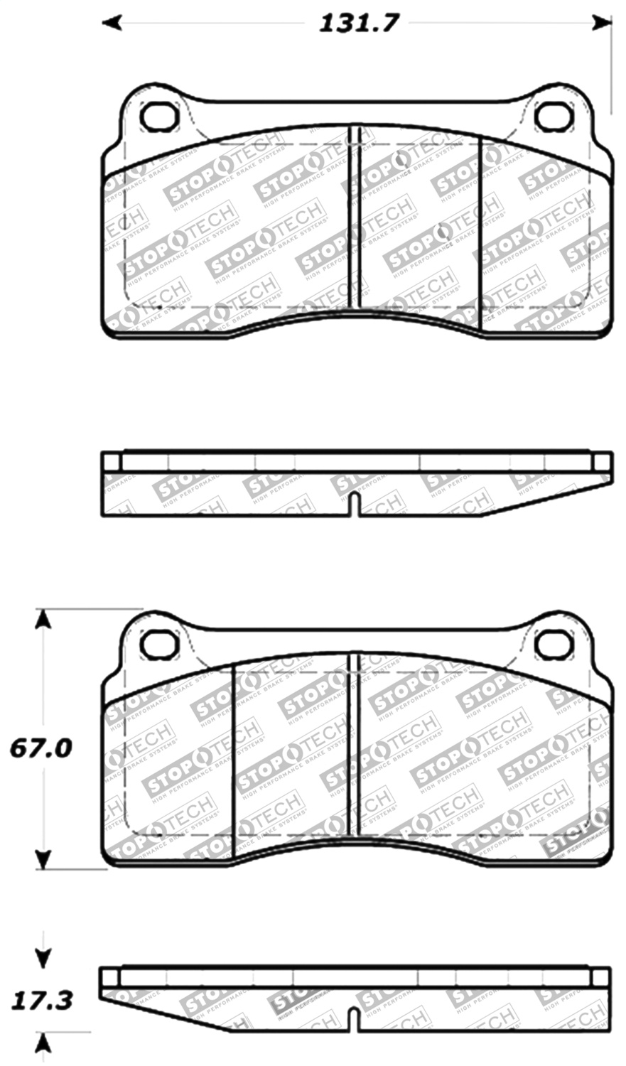 StopTech 309.08100 - Performance 88-92 Ferrari F40 / 94-97 F50 Front & Rear Brake Pads StopTech 309.08100 - Performance 88-92 Ferrari F40 / 94-97 F50 Front & Rear Brake Pads
