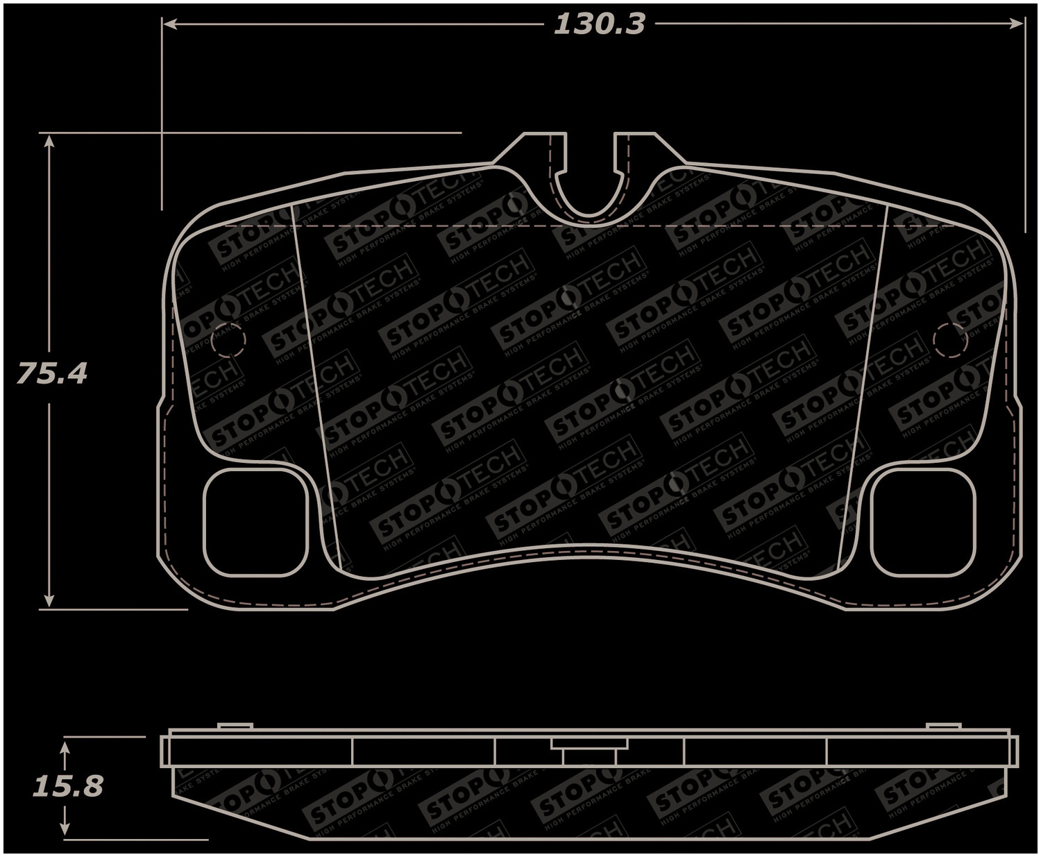 StopTech 309.13000 - Performance Brake Pads