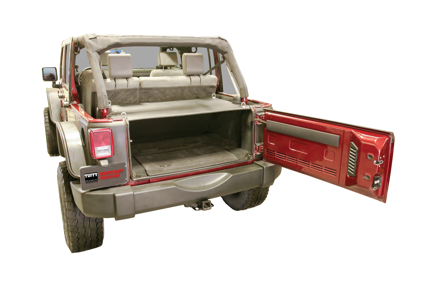 Tuffy Security 310-01 - Premium Cargo Enclosure - 07-10 Wrangler JK 4-Door Mounting Kit 310-ALTMNT May Be Required Black  Security Products