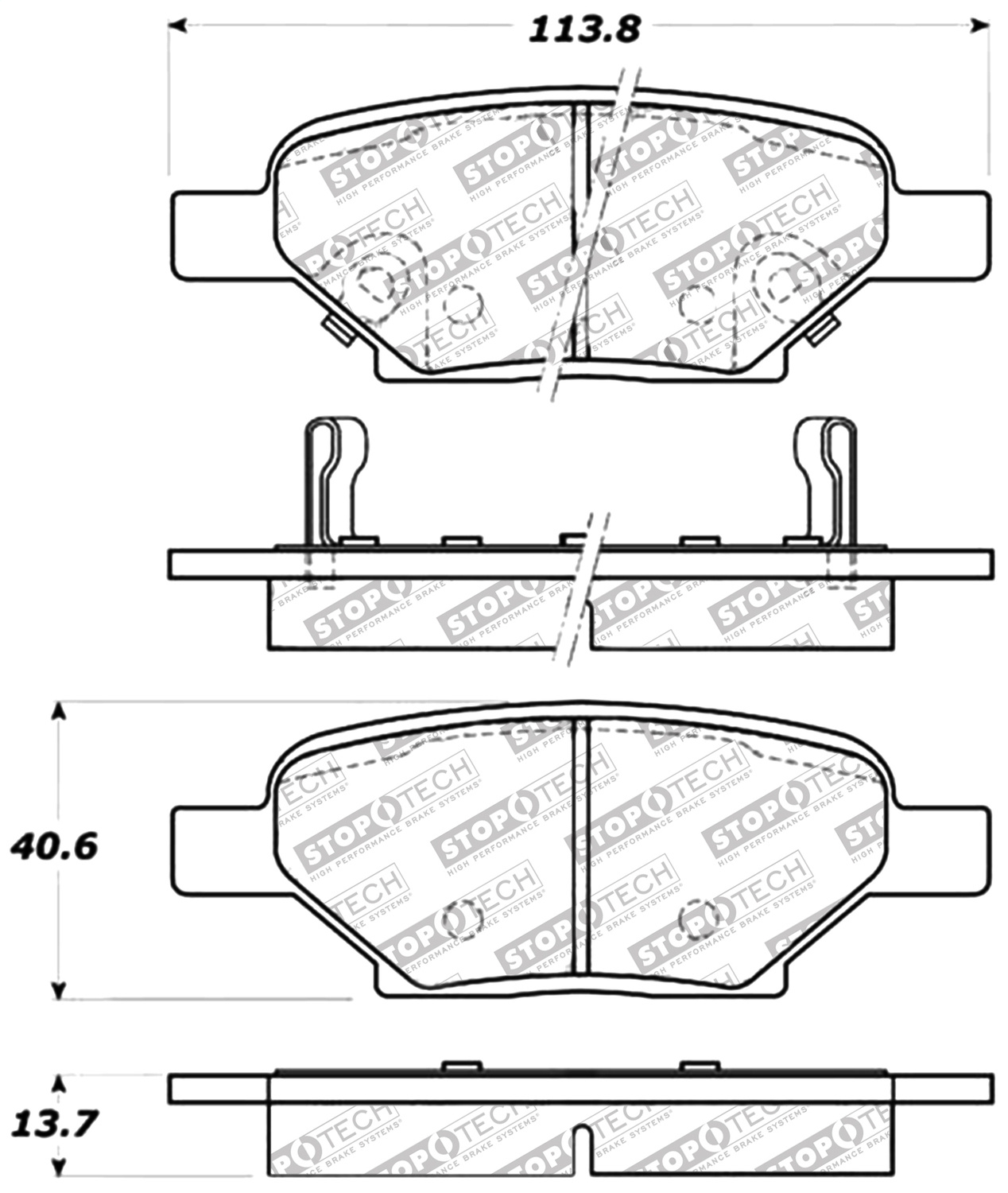 StopTech 309.10330 - Performance Brake Pads
