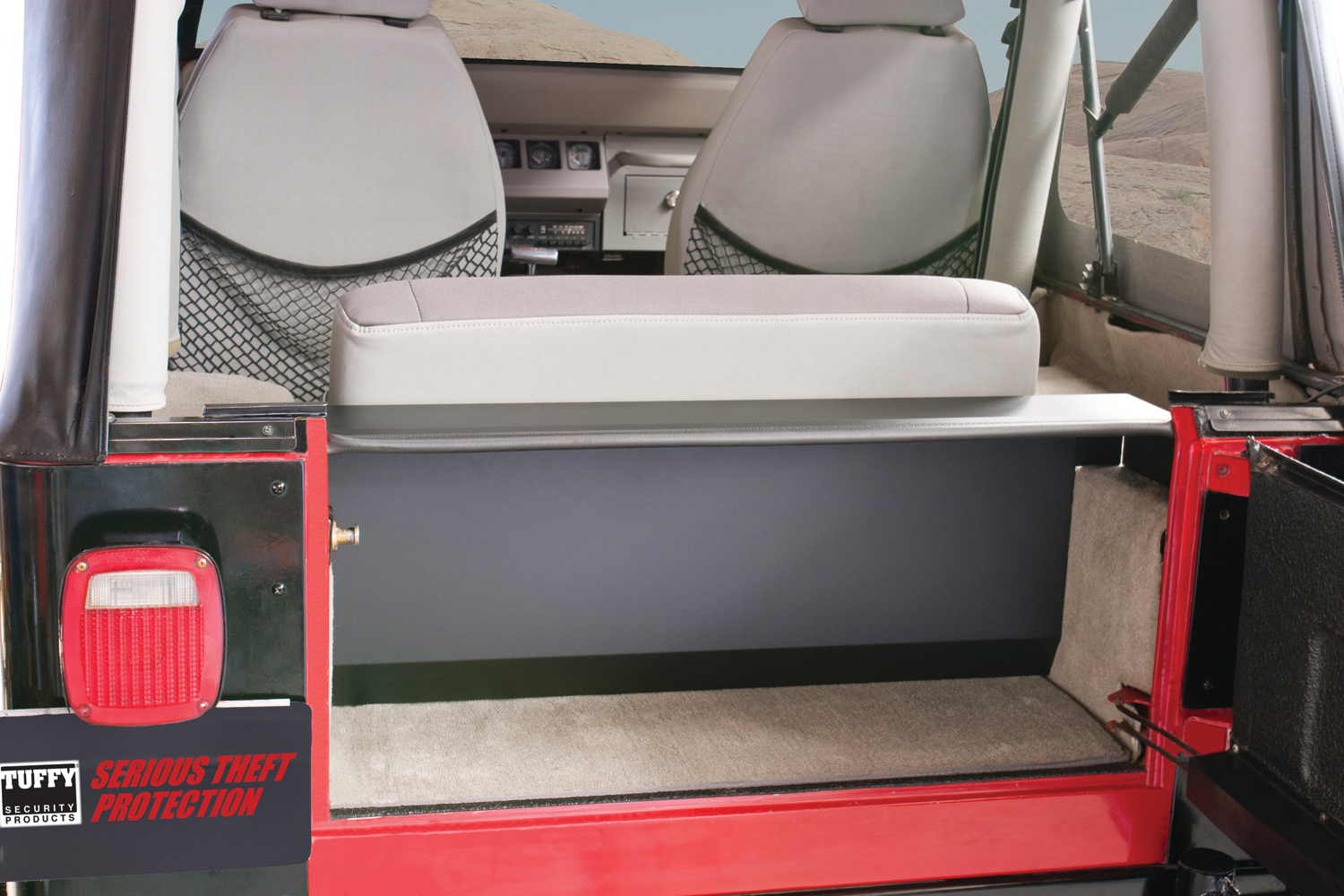 Tuffy Security 297-01 - Standard Cargo Enclosure - 87-95 Wrangler YJ Black Security Products Tuffy Security 297-01 - Standard Cargo Enclosure - 87-95 Wrangler YJ Black Security Products