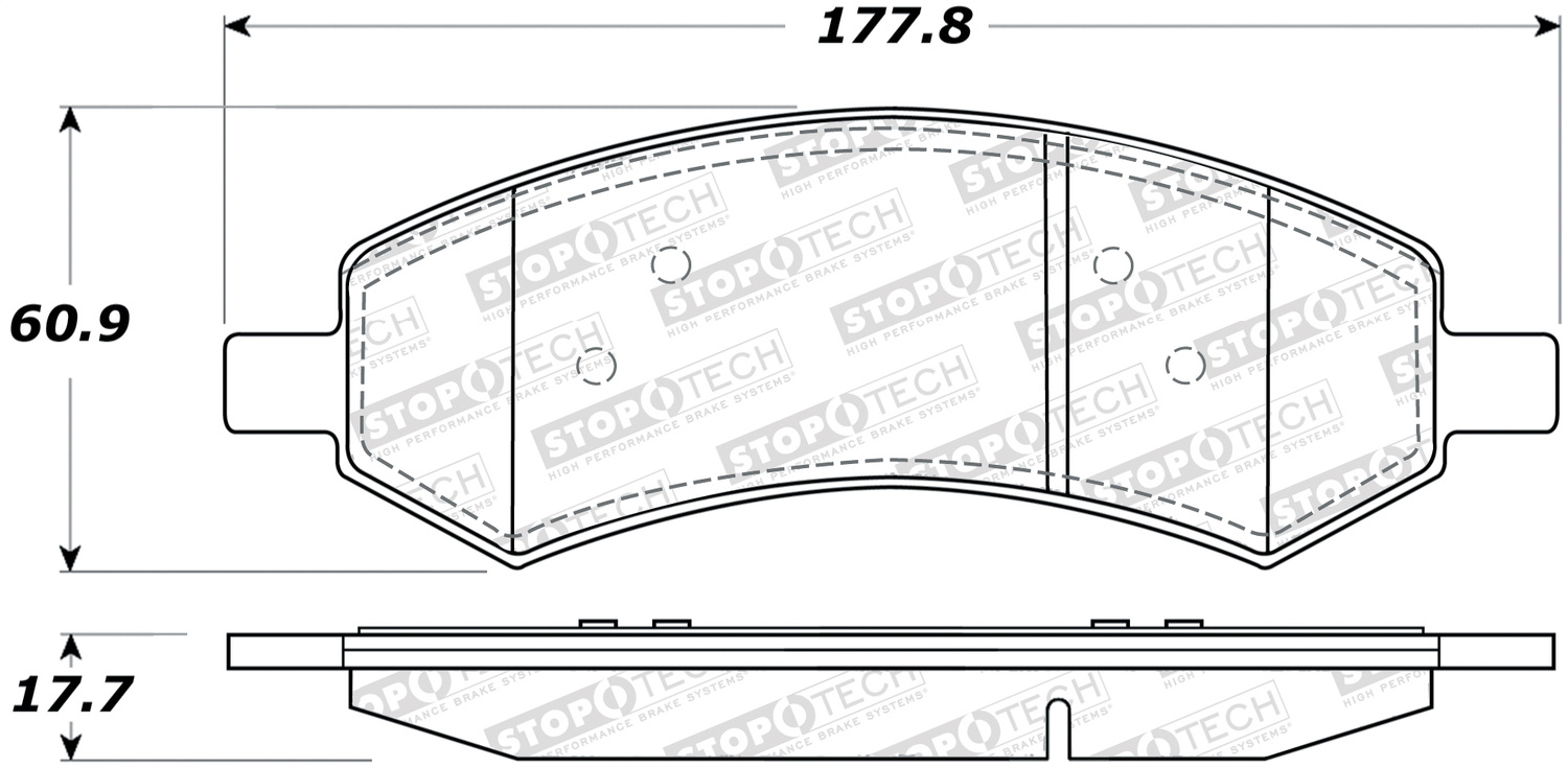 StopTech 309.10840 - Sport Brake Pads w/Shims and Hardware - Rear StopTech 309.10840 - Sport Brake Pads w/Shims and Hardware - Rear