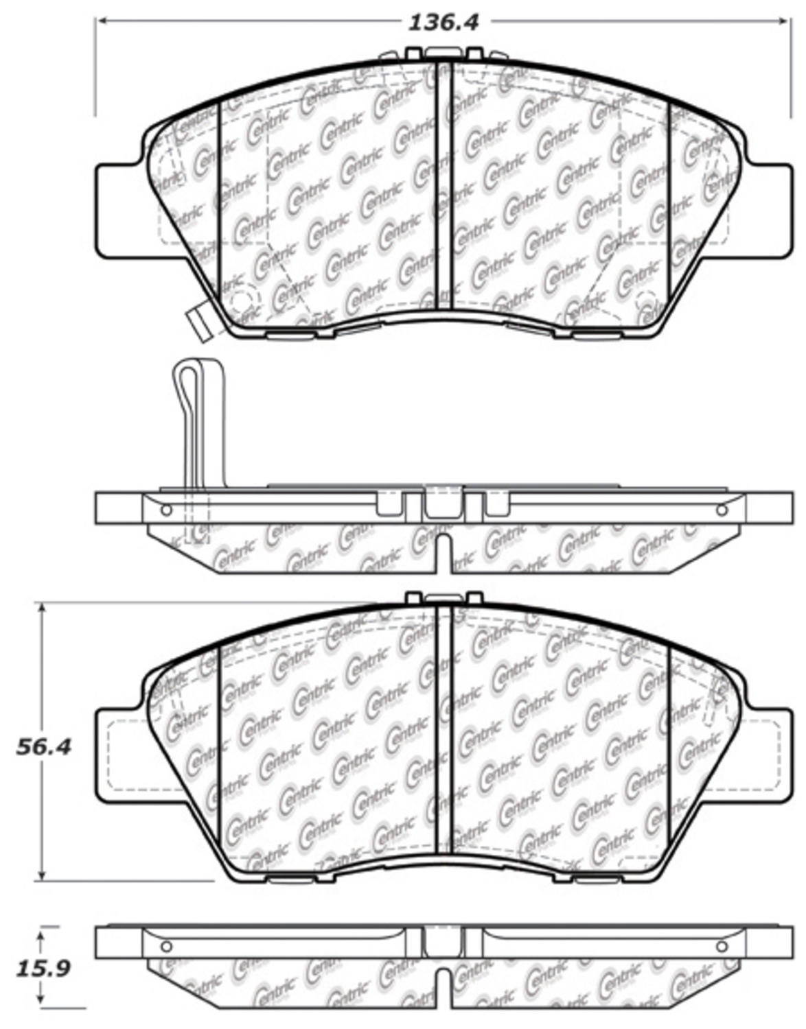 StopTech 309.13940 - Performance 09-17 Honda Fit Front Brake Pads StopTech 309.13940 - Performance 09-17 Honda Fit Front Brake Pads