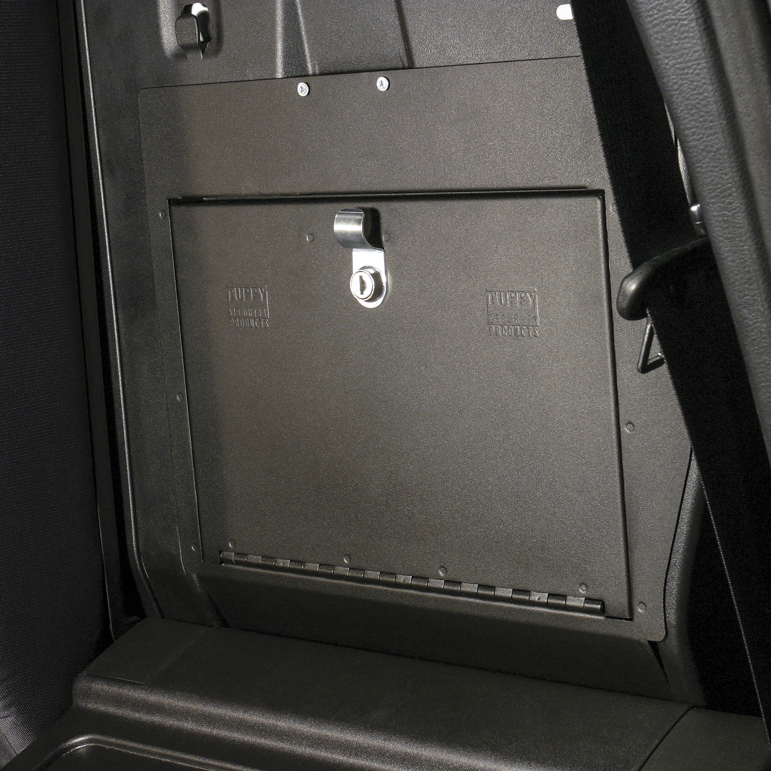 Tuffy Security 331-01 - Rear Cubby Cover 05-22 Tacoma Crew Cab Black  Security Products