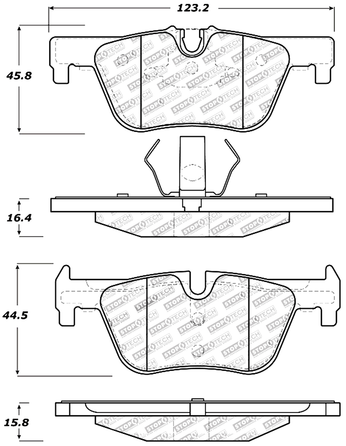 StopTech 309.16130 - Performance Brake Pads