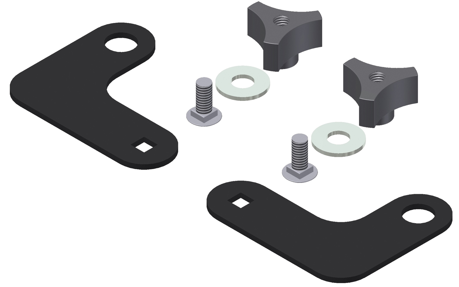 Tuffy Security 310-ALTMNT - Alternate Mounting Kit For 310 In Jk Without Cargo