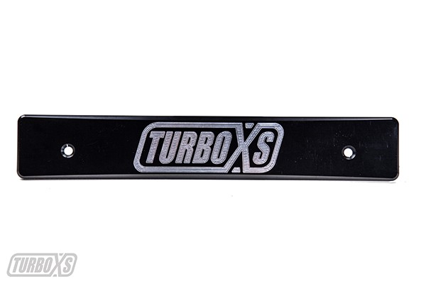 Turbo XS WS15-LPD-BLK-TXS - 15-17 Subaru WRX/STi Billet Aluminum License Plate Delete Black Machined TurboXS Logo