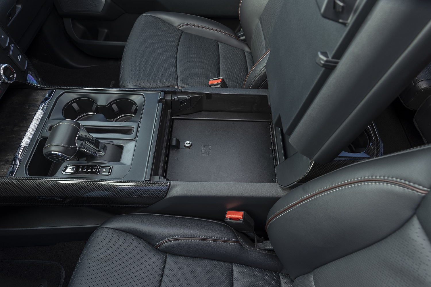 Tuffy Security 376-01-A - Ford F150 Console Safe W/ Combo Lock For W/ Flow Thru Console Tuffy Security 376-01-A - Ford F150 Console Safe W/ Combo Lock For W/ Flow Thru Console