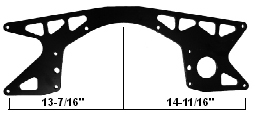 U-B Machine 50-0101 - Chevy Mid Plate 5/8 Offset