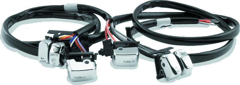 TwinPower 482654 - Twin Power 96-06 Big Twin and XL Chrome Handlebar Switch Kit