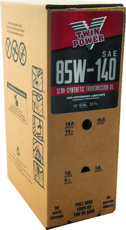 TwinPower 539029 - Twin Power 85W140 Semi-Synthetic Transmission Lube 6 Gallon Bag In Box TwinPower 539029 - Twin Power 85W140 Semi-Synthetic Transmission Lube 6 Gallon Bag In Box