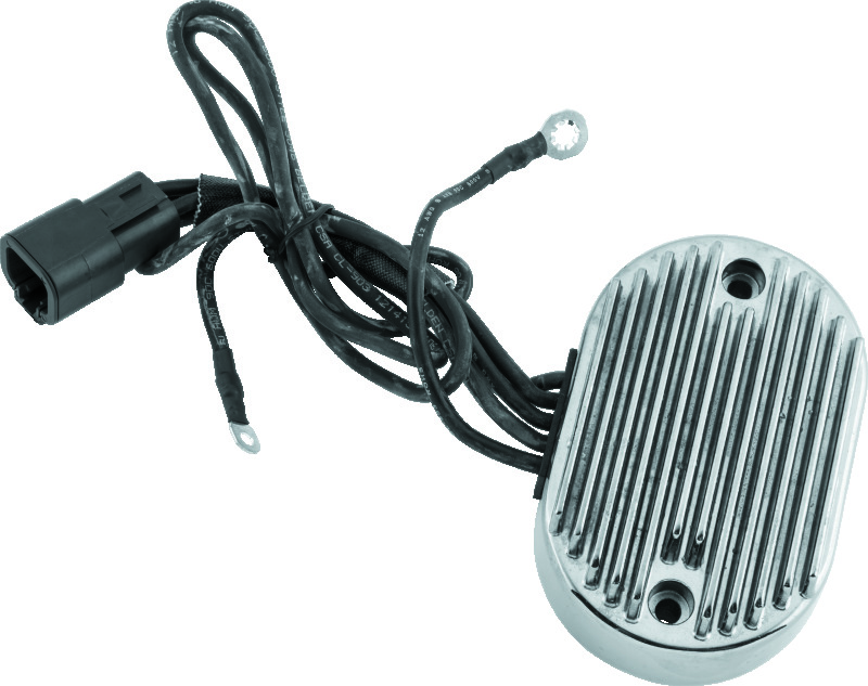 TwinPower 498295 - Twin Power 01-06 Softail Voltage Regulator Chrome Replaces H-D 74540-01 38 Amp