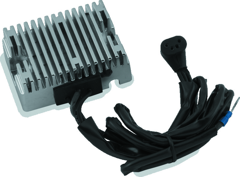TwinPower 498306 - Twin Power 70-75 Big Twin Voltage Regulator Chrome Replaces H-D 74510-70A 15 Amp