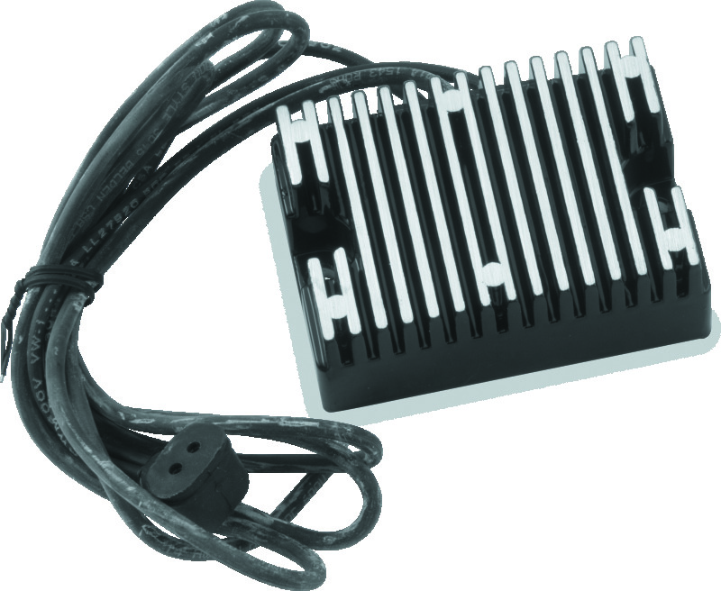 TwinPower 498307 - Twin Power 76-80 Big Twin Voltage Regulator Black Replaces H-D 74512-79A 17.8 Amp